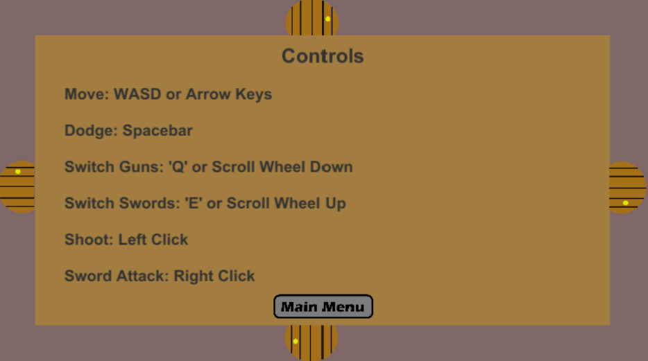 Was a picture of the controls screen